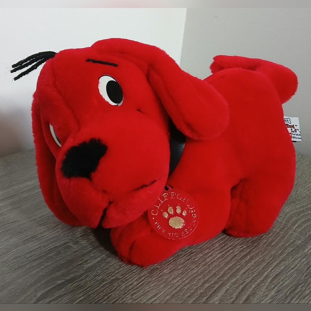 Vtg 1997 Scholastic Clifford the Big Red Dog Plush Stuffed Animal Toy 9"